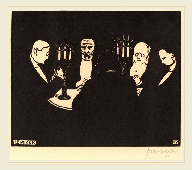 "Le poker" par Félix Vallotton (1896)
