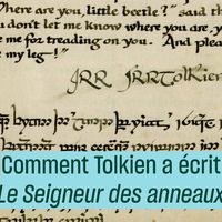 Un manuscrit de Tolkien
