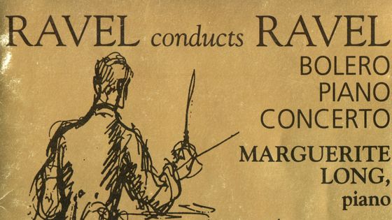 Maurice Ravel, Concerto en sol majeur, Marguerite Long (piano), Orchestre de l'Association des concerts Lamoureux, Maurice Ravel & Pedro de Freitas Branco (direction). Enregistré le 14 avril 1932 à Paris pour Columbia - Pearl