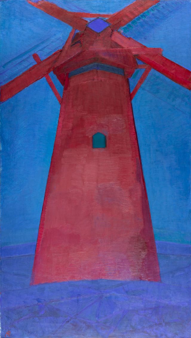 Piet Mondrian – Moulin – 1911 – Huile sur toile – 150 x 86 cm à voir au Musée Marmottan-Monet jusqu'au 26 janvier 2020.