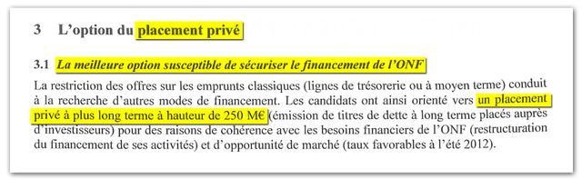 Extrait du compte rendu du conseil d’administration de l’ONF du 21 septembre 2012..