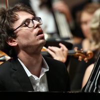 Le pianiste Lucas Debargue lors d'un concert à Moscou en 2016