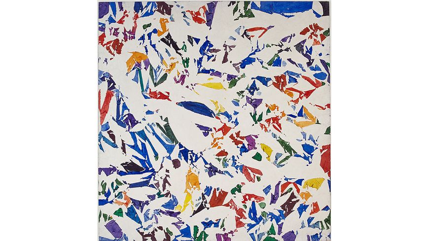 Simon Hantaï Sans titre 1973 acrylique sur toile 220 x 213 cm Marseille, Musée d’Art Contemporain
