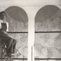 Jacqueline Duhême, "petite main chez Matisse" travaille sur les vitraux de la chapelle de Vence.