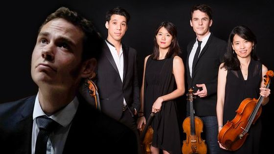Debussy, Beethoven et Brahms par le Quatuor Hermès & Geoffroy Couteau - Salle Gaveau (Festival La Dolce Volta) - © Svend Andersen