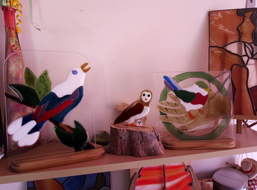 Le fusing ou travail du verre findu sans plomb.