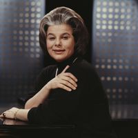 La chanteuse allemande Irmgard Seefried en 1965