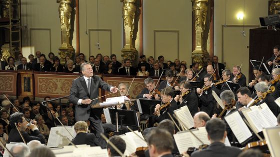 Le Philharmonique de Vienne avec Mariss Jansons ©AFP - ANDREAS PESSENLEHNER/APA-PictureDesk
