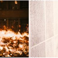 Scène de l'autodafé des nazis extraite du film d'Amos Gitaï, "Berlin-Jérusalem" / Début du film d'Amos Gitaï "Plus tard tu comprendras"
