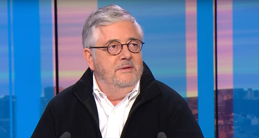 Roland Marchal en février 2019 sur le plateau de FRANCE 24 English