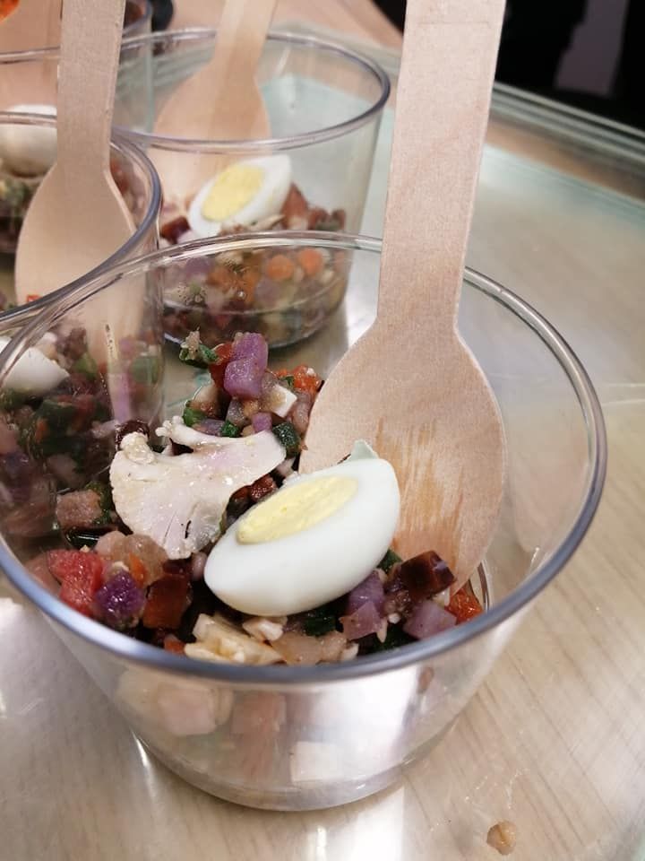 verrine de petits légumes mirepoix