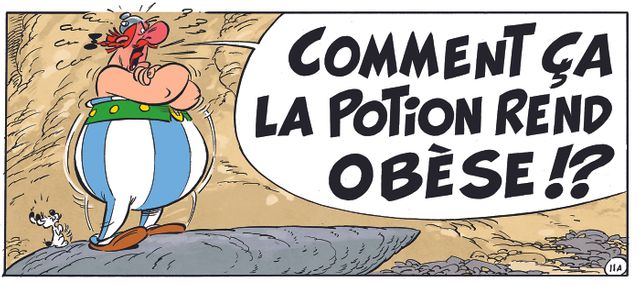 Obélix dans "La fille de Vercingétorix" de Jean-Yves Ferri et Didier Conrad