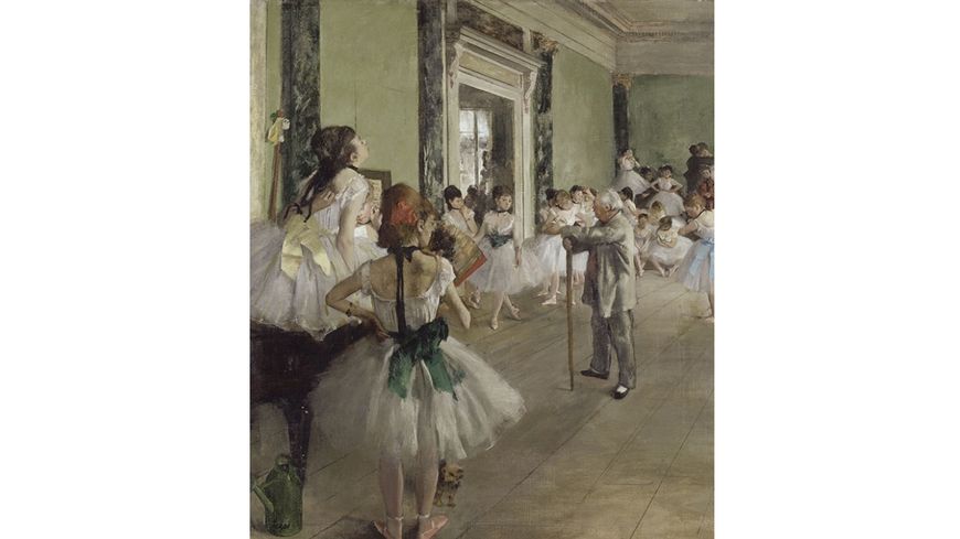 Edgar Degas : La Classe de danse, 1873. Huile sur toile, 85,5x73 cm. Paris, Musée d'Orsay.