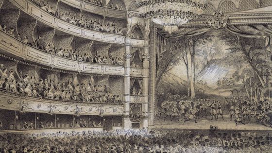 Gravure de l'Opéra-Comique ©Getty - DEA / G. DAGLI ORTI