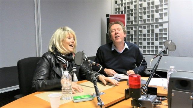 France Musique, studio 361... L'actrice Mylène Demongeot & le producteur Benoît Duteurtre