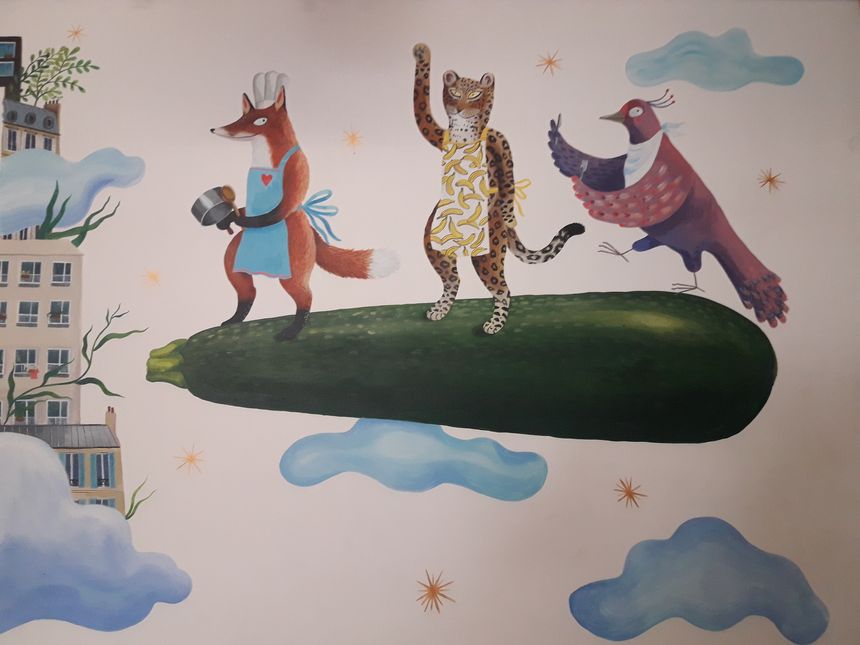 Une fresque magique de Lindsay Grime inaugurée en musique à la Cantine des Pyrénées