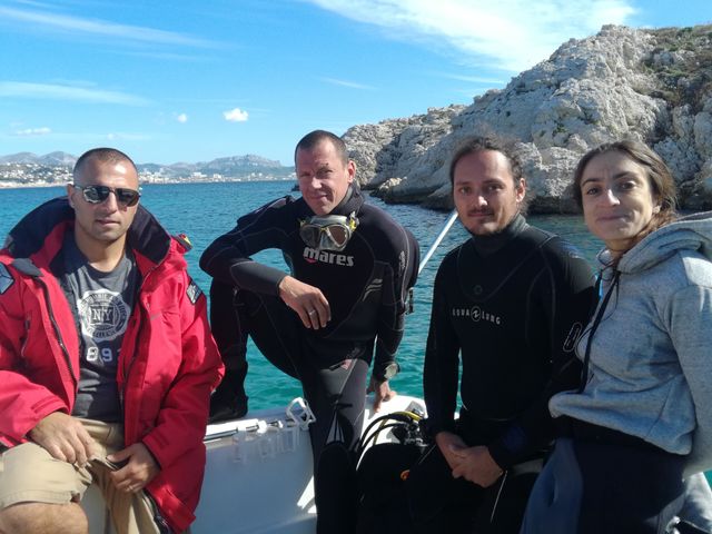 Romuald, Jean, Clémentine et Pablo, de l'association Palana Environnement.