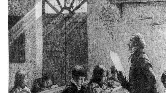 Gravure de Charles Chessa . 1905. 1 jour de classe de Charles bovary - wikipedia