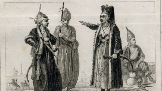 Janissaires (Yeni-tcheri) 1853 - extraite de Joseph-Marie Jouanin, "Turquie", Paris, Firmin Didot