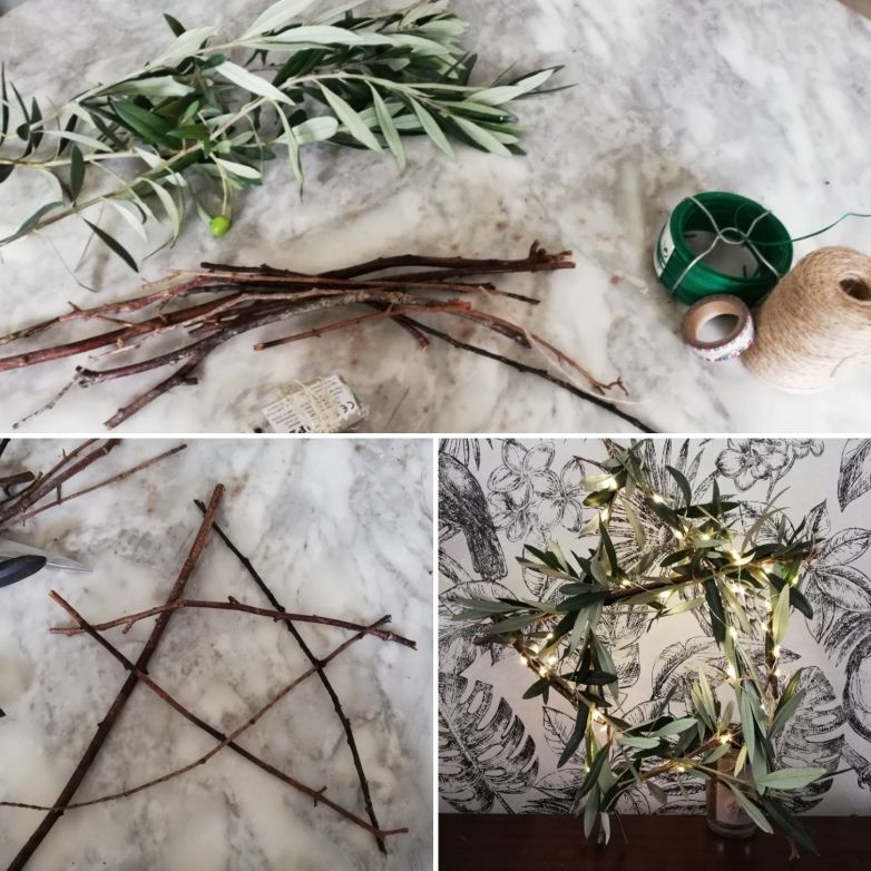 Le materiel pour l'étoile de Noel