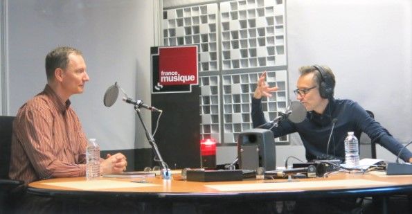 France Musique, studio 361... Louis Bilodeau & Philippe Venturini (g. à d.)