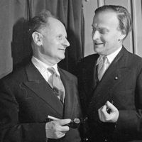Manuel Rosenthal et Yehudi Menuhin / Mnémosyne, ou les mémoires de Manuel Rosenthal, prod. Marcel Marnat (1987)