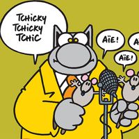 Détail de "La Rumba du chat" de Geluck