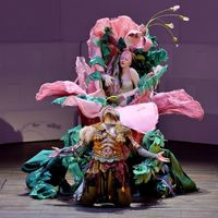 Nahuel di Pierro et Giulia Semanzato, sur la scène de l'Opéra Comique (novembre 2019)