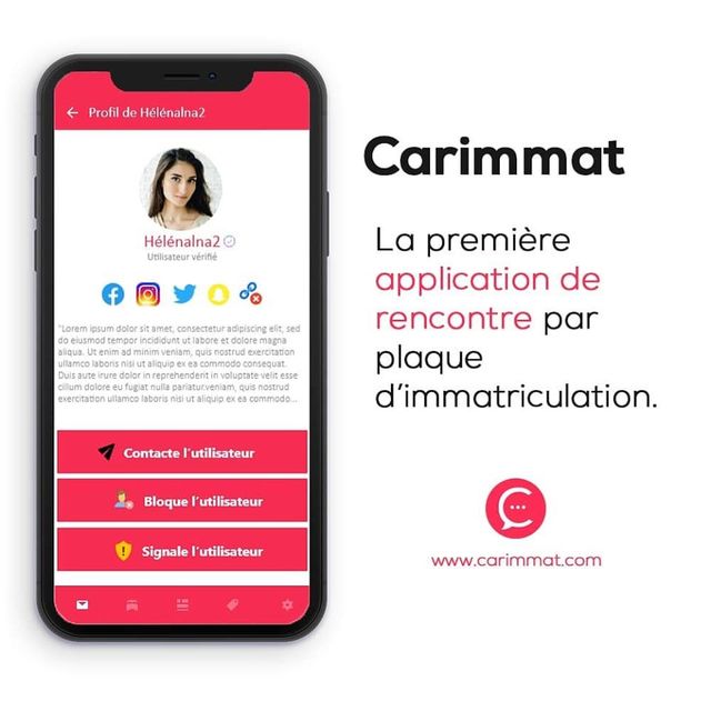 Si le propriétaire de la voiture est inscrit sur l'application, il est possible de le contacter par message privé
