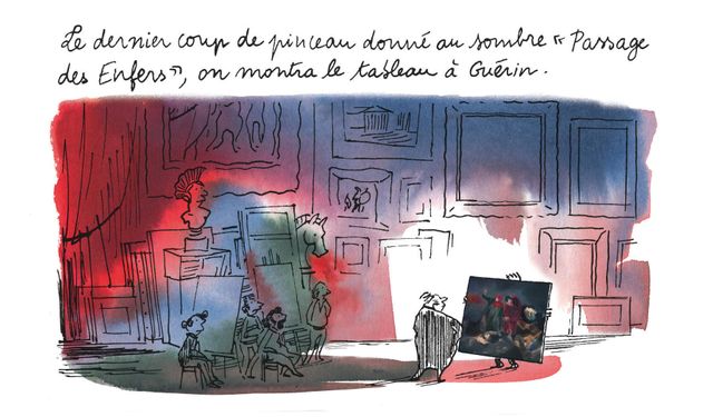 Détail d'une planche de "Delacroix" par Alexandre Dumas et Catherine Meurisse