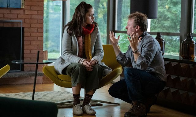 Ana de Armas et Rian Johnson