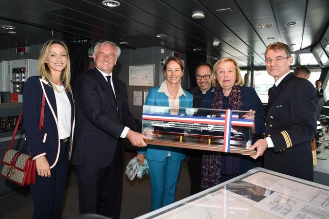 Ségolène Royal lors de l’inauguration du Lapérouse, le 10 juillet 2019 en Islande.