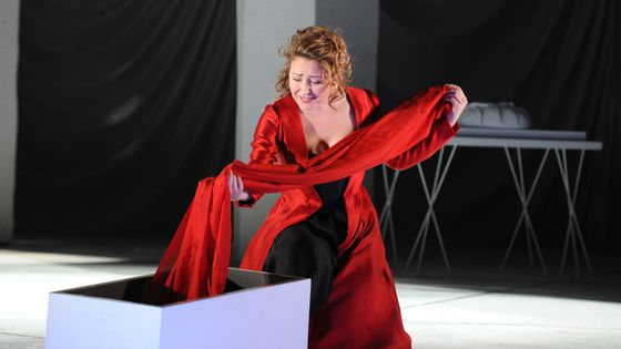 Karine Deshayes dans le rôle de Charlotte, Werther, Jules Massenet (Adaptation du roman de Goethe) - Le 20 janvier 2011 à l'Opéra de Lyon ©Getty - Jean-Marc ZAORSKI