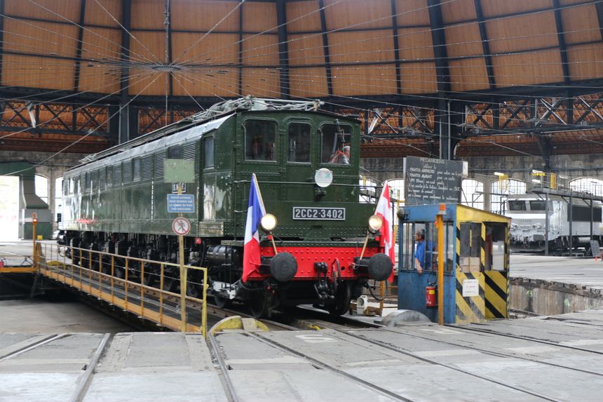 La 2CC2 3402 fête ses 90 ans JEP 2019 - Cette locomotive a été livrée au PLM, elle est arrivée sous la rotonde de Chambéry en juillet 1929