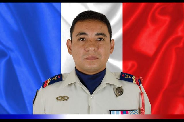 Le brigadier-chef Romain Salles de Saint-Paul, "un héros , défenseurs de notre liberté".