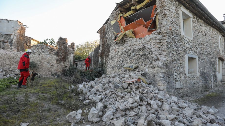 Séisme du 11 novembre 2019. Ici une maison détruite au Teil, en Ardèche.