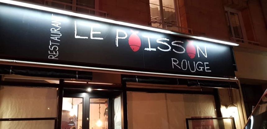 Le restaurant "Le Poisson Rouge" à Caen