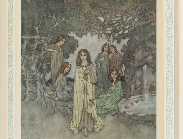 "Tout à coup parut la fée du Paradis", La reine des neiges, illustration Edmond Dulac