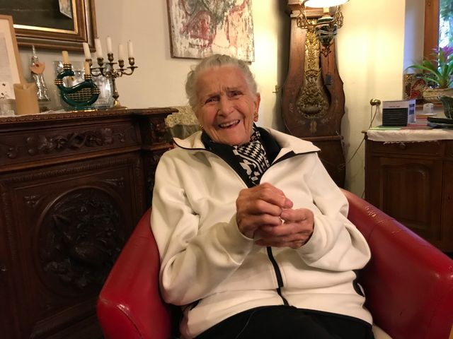 Germaine Schell, zadiste comme elle-même se définit, de 89 ans