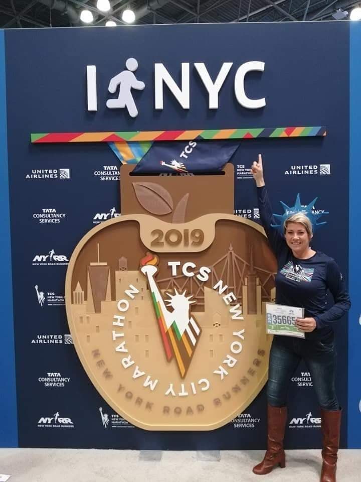 Laure Cousseau au Marathon de New-York 2019