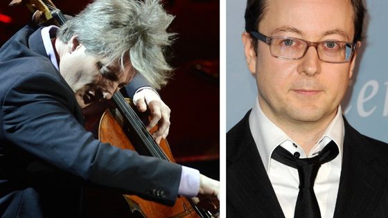 Le violoncelliste Jérôme Pernoo et le compositeur Guillaume Connesson ©AFP - Rémy Gabalda / Stéphane Cardinale -Corbis