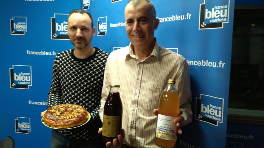 Sébastien Roux et Hervé Larguier producteur de pommes, poires et kiwis à Cavaillon