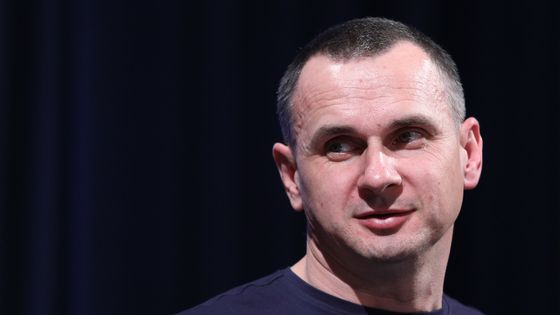 Oleg Sentsov à Kiev en Ukraine le 21 octobre 2019 ©AFP - DANIL SHAMKIN / NURPHOTO