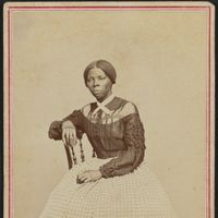 Portrait de Harriet Tubman, photographe Powelson au 77 Genessee St. Auburn. NY en 1868.