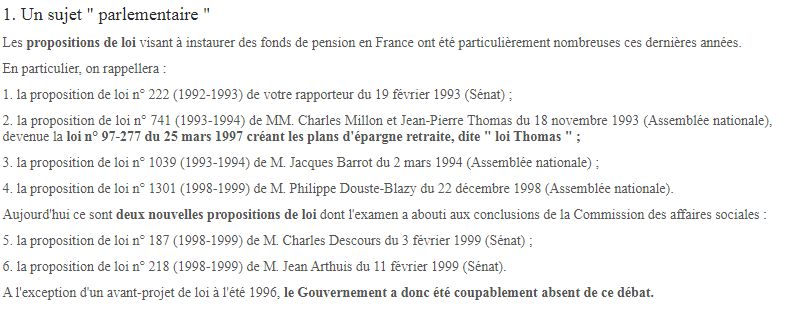 extrait de la proposition de loi de Philippe Marini en 2009