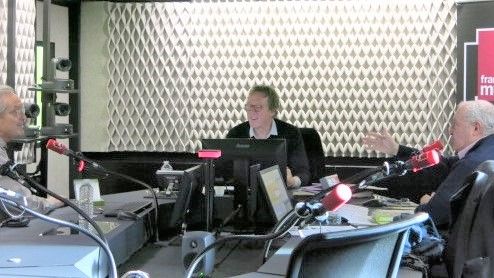 France Musique, studio 451, sur le vif ! ... Daniel Popp, Benoît Duteurtre & Serge Elhaïk (g. à d.) ©Radio France - Annick Haumier / RF