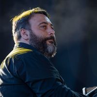 Le pianiste de jazz Éric Legnini en concert le 21 juillet 2018 au Nice Jazz Festival.
