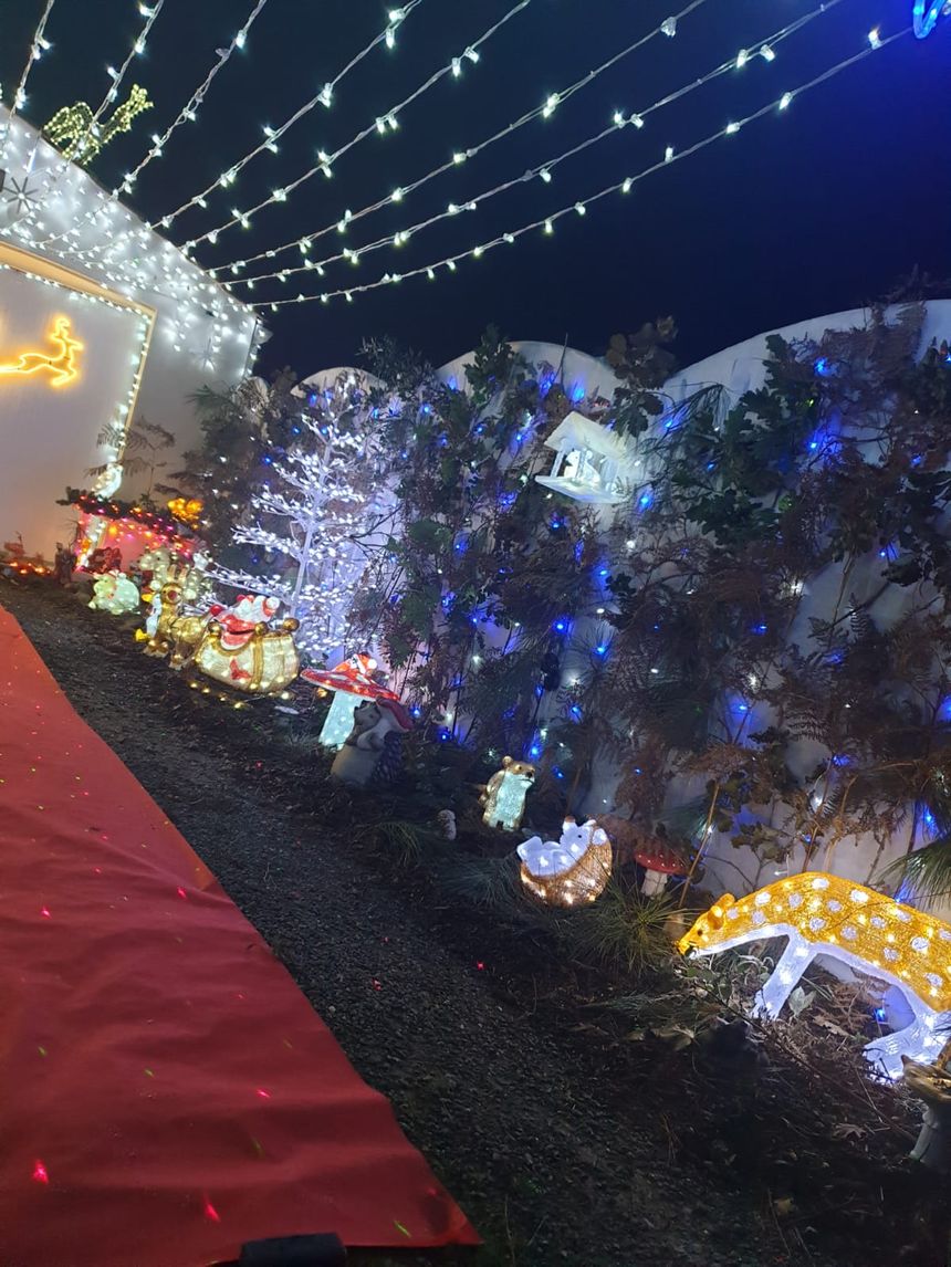 Les illuminations de la maison de Matthieu et Rudy