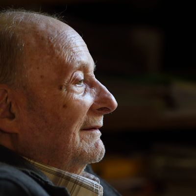 Michel Vinaver chez lui à Paris, le 13 octobre 2015.