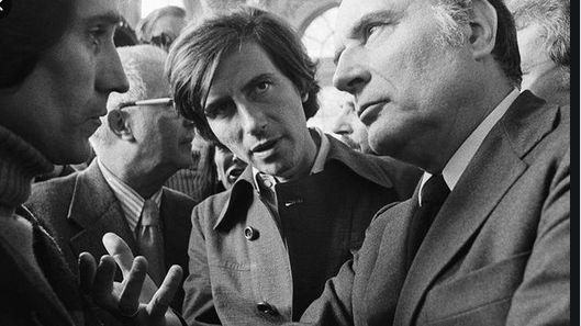 Jack Lang et François Mitterrand à Nancy en 1975 - Archives personnelles de Jack Lang